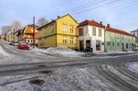 Krysset Storgata/Alfs gate. Foto: Leif-Harald Ruud (2022)