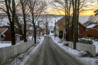 Parti fra Festningsgata sett mot sør. Foto: Leif-Harald Ruud (2022)