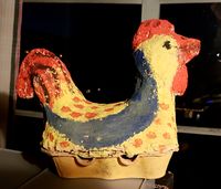 Påskekylling laget omkring 1970 ved Frivoll skole