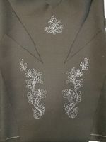 Påteikning etter gamalt fløyelsliv frå Vest-Telemark, ryggen.