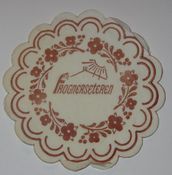 Papirbrikke fra Frognerseteren hovedrestaurant rundt 1990. Foto: Stig Rune Pedersen