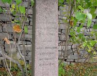 Paul Steenstrup (1772-1864), Sølvverksdirektør og Kongsbergs eidsvollsmann, er gravlagt på Seminarkirkegården. Foto: Stig Rune Pedersen