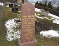 Peder Rognstads familiegravsted på Balke kirkegard.