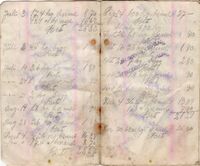 Peder Mathisens handlebok i Fauskevåg Kjøpelag 1941-1947.