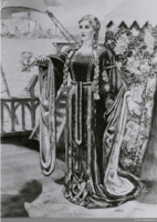 Per Krohgs maleri av Flagstad som «Isolde» i Tristan og Isolde (1961). Bildet henger i dag i Den norske opera & ballett. Foto: Kirsten Flagstad Museum (1961).