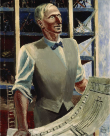 Portrett av arkitekt Lars Backer (1930). Foto: Nasjonalmuseet