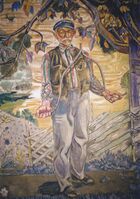 Per Krohg: «Mannen med ønskekvisten» i by- og landrommet.