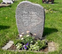 Per Ulven og ektefelle Birgit Ulven født Lier. Per Ulven var travtrener. Foto: Tor Olav Haugland (2021).