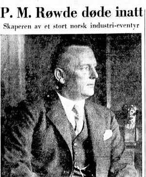 Peter Røwde faksimile Aftenposten 1955.JPG