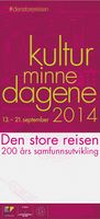 Plakat, Kulturminnedagene 2014.