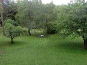 Hagen ved Polhøgda sett fra balkongen. I midten ses Nansens grav. Foto: Stig Rune Pedersen (2014)