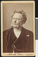 Portrett av Henrik Ibsen i München, ca. 1876-1877. Foto: Joseph Leeb