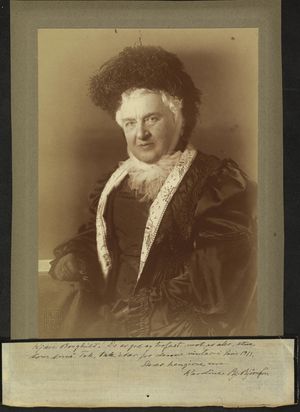 Portrett av Karoline Bjørnson, 1909 - no-nb digifoto 20160202 00219 blds 08063.jpg