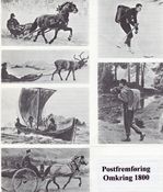Postfremføring omkring 1800.
