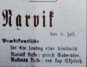 Prekenliste for Narvik i Ofotens Tidende 9. juli 1912.JPG