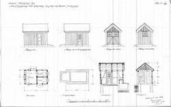 Privet på Seljaas, Gaukaas og Sandaa stasjoner. Arkitekt Ivar Næss
