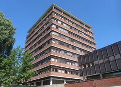 Lucy Smiths hus på Blindern. 1964, ark. Rinnan og Tveten. Foto: Stig Rune Pedersen (2014).