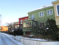 Rekkehus i Professor Dahls gate 24 i Oslo (1928). Foto: Stig Rune Pedersen