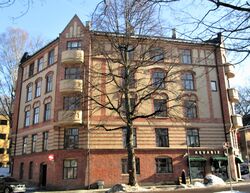 Professor Dahls gate 35 i Oslo. Bygård bygget 1900-1904, ark. Berle. Foto: Stig Rune Pedersen (2013).