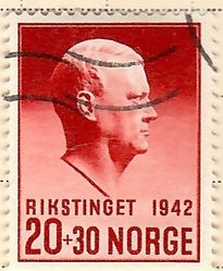 Vidkun Quisling. Rikstinget 1942.