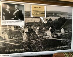 Romerikes Blad ga denne plansjen som et minne til Lill på 50-årsdagen for bombeangrepet 18.11.1943.