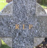 RIP, på Vår Frelsers gravlund.