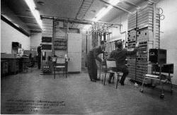 Radiolinjerommet da det var aktivt.