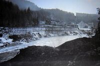 Ramfoss Træsliperi ca. 1900.