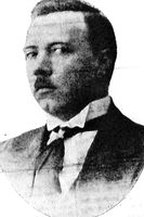 Redaktør Sigurd Simensen ledet den kommunistiske delegasjon til stiftsmøtet i Bodø. (Foto fra Dagens Nyheter 1928.