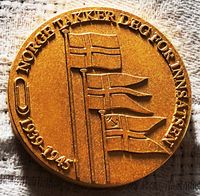 Regjeringens minnemedalje 2015, front.