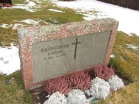 Reidar Klungseths gravminne på Balke kirkegard. Foto: Stig Rune Pedersen (2014).