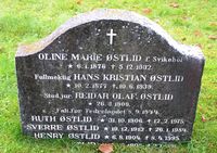 Reidar Olaf Østlid er gravlagt på Vår Frelsers gravlund. Foto: Stig Rune Pedersen