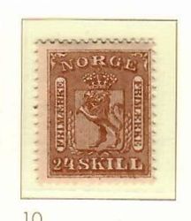 Riksvåpen II fra 1863 - 24 skilling.