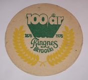 Ølbrikke fra hundreårsjubileet i 1976. Foto: Stig Rune Pedersen