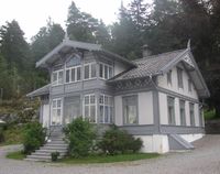 Roald Amundsens hjem i Oppegård. Foto: Stig Rune Pedersen