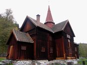 Rollag stavkirke. Foto: Stig Rune Pedersen