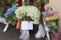 Blomsterhilsener på Wesenlundtorvet. Foto: Svend Aage Madsen (2013).