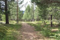 Vegen frå Skulemuseet i Lisser og nordover (vestover).