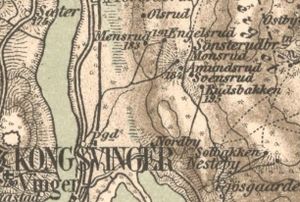 Rudsbakken under Nesteby Kongsvinger 1887 kart.jpg