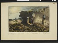 «Ruinerne af Marriddals Kirke paa Kirkeby» av Peter Andreas Brandt.