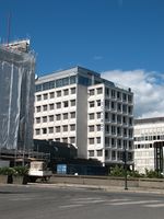 Ruseløkkveien 14-16 sett fra syd. Advokatfirmaet Schjødt har sine kontorer her. Foto: Siri Johannessen (2016).