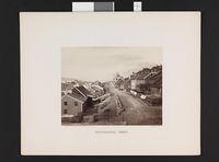 Tørking av klær på gjerdene ved Ruseløkkbakken, 1865.