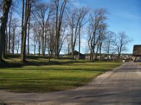 Plassen innenfor Søndre kurtine hvor det tømrede provianthuset lå frem til 1860-årene.
