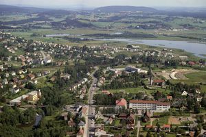 STRØMMEN luftfoto fra skolen nordover ca 1965.jpg