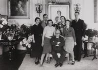 Sam Eyde med familien i Cannes. Foto: A. Traverso/Nasjonalbiblioteket