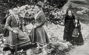 Sami girls in Telemark Norway late 1880.jpg