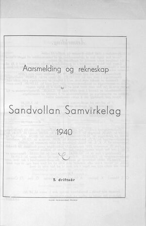 Sandvollan S-lag Årsberetning og regnskap 1940 a.jpg