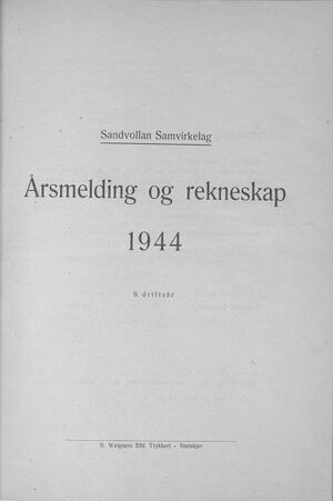 Sandvollan S-lag Årsberetning og regnskap 1944 a.jpg