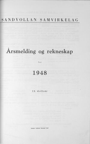 Sandvollan S-lag Årsberetning og regnskap 1948 a.jpg