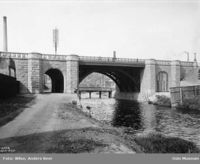 Sannerbrua (1917). Foto: Anders Beer Wilse/Oslo Museum (1917).